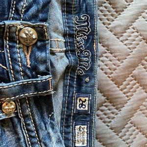 Miss Me jeans. Straight leg. Size 28.